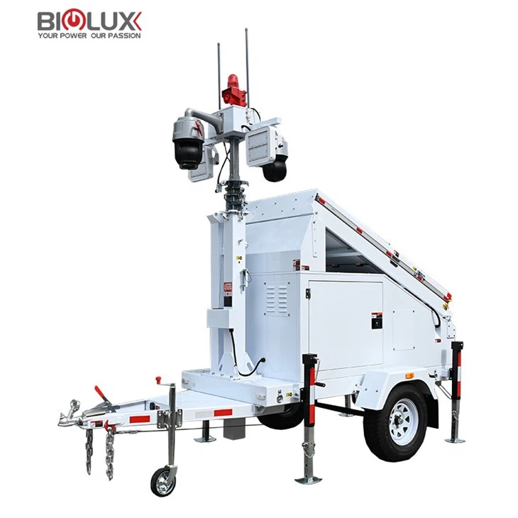 HOT SELLING New Design Mobile Solar Surveillance Trailer With Multifunctional Camera