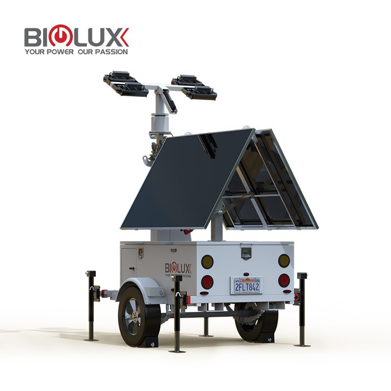 Smart Solar Powered Light Tower For Project high quality
