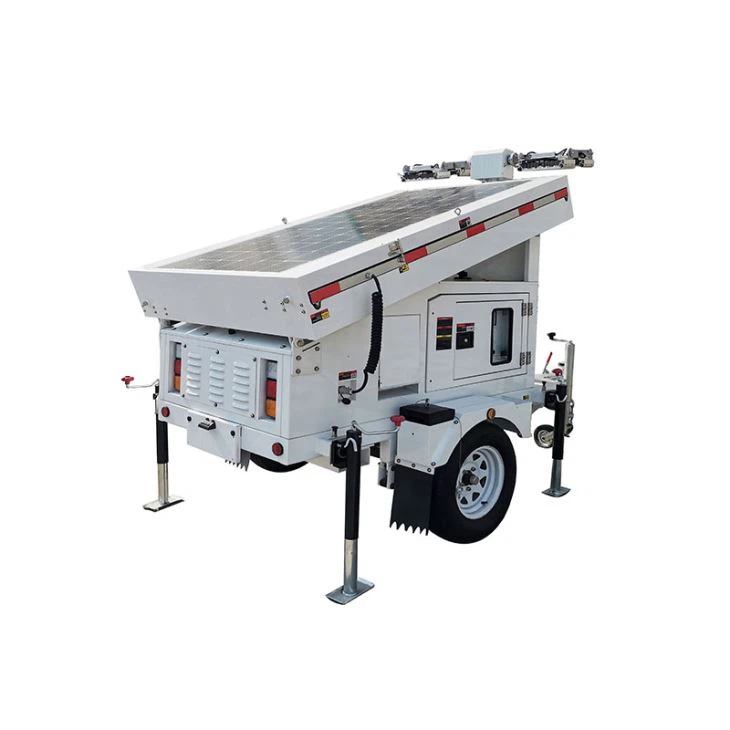 Будівельний майданчик Буксирувана освітлювальна вежа