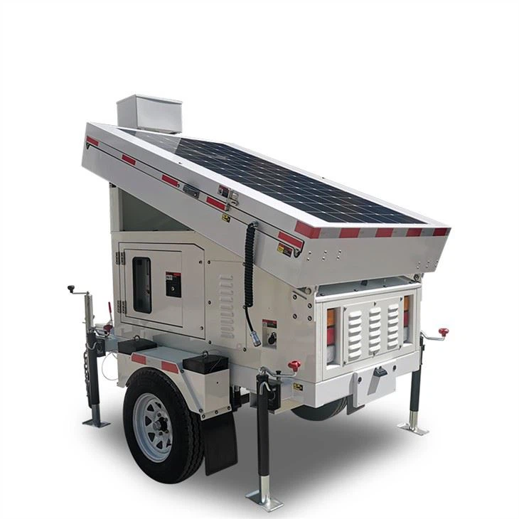 Mobile Solar Surveillance Trailer With Genest