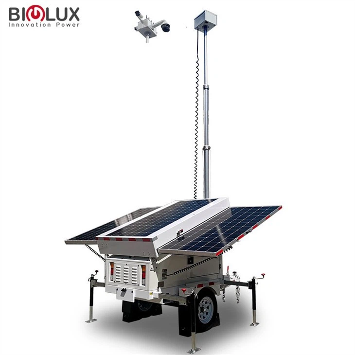 Mobile Solar CCTV Tower