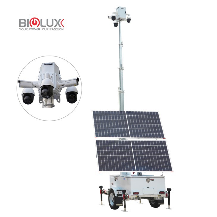 Solar CCTV Tower With 4 PTZ Camera Solar CCTV Tower With 4 PTZ Camera